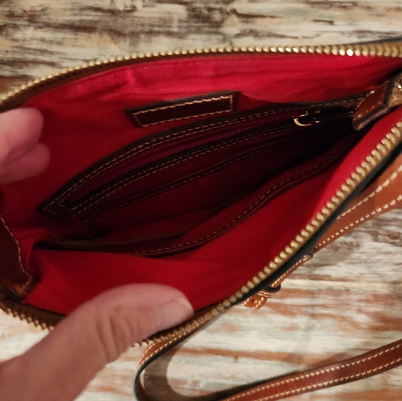 Dooney & Bourke Pebble Grain Letter Carrier Crossbody Midnight Blue - Picture 7 of 16